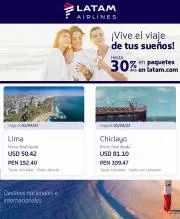 Ofertas de Viajes y ocio en Ica | Ofertas imperdibles! de Latam Airlines | 2/3/2023 - 1/4/2023