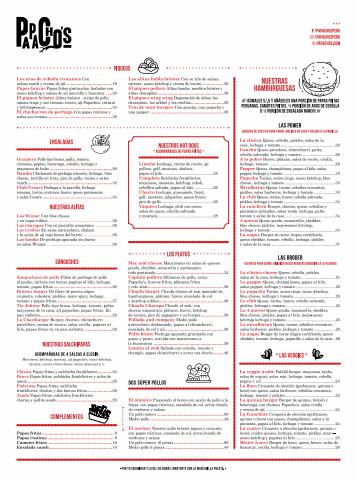 Ofertas de Restaurantes en Piura | Carta de Precios de Papachos | 10/8/2022 - 31/12/2022