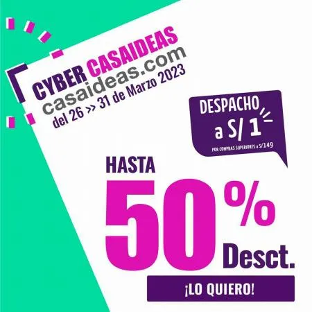 Catálogo Casaideas | Ofertas Casaideas Cyber Days | 28/3/2023 - 31/3/2023