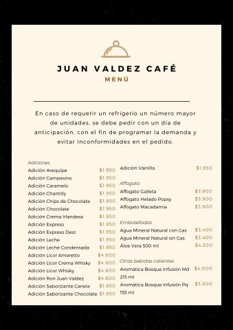 Catálogo Juan Valdez | CARTA  | 14/7/2023 - 31/10/2023