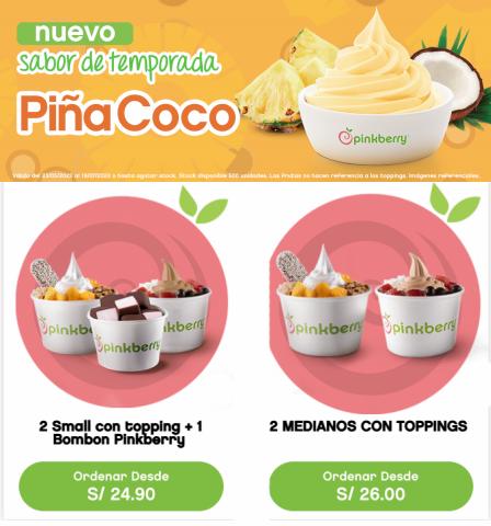 Ofertas de Restaurantes en Chiclayo | Promociones Dulces de Pinkberry | 15/7/2022 - 2/10/2022