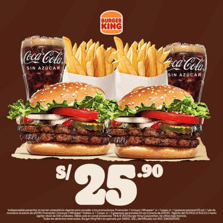 Ofertas de Restaurantes en Cusco | Ofertas especiales de Burger King | 7/10/2022 - 15/12/2022