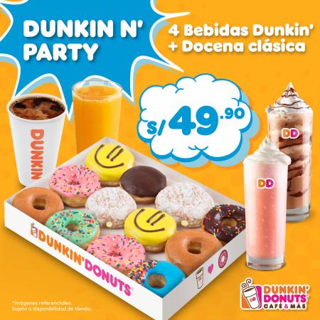 Ofertas de Restaurantes en Lima | Dunkin Party de Dunkin Donuts | 27/6/2022 - 7/7/2022