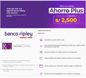 Ofertas de Bancos y seguros en el catálogo de Banco Ripley ( Más de un mes)