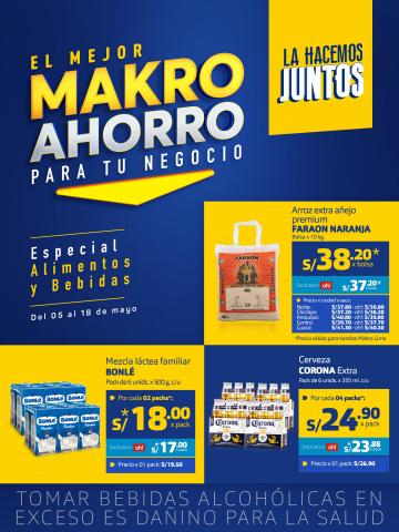 Catálogo Makro en Cusco | EL MEJOR MAKRO AHORRO - Food | 5/5/2022 - 18/5/2022