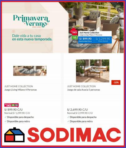 Ofertas de Hogar y muebles en Piura | Ofertas primavera verano de Sodimac | 4/11/2022 - 4/12/2022