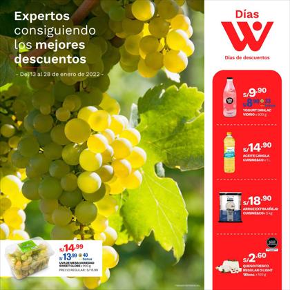 Ofertas de Supermercados en el catálogo de Wong ( 4 días más)