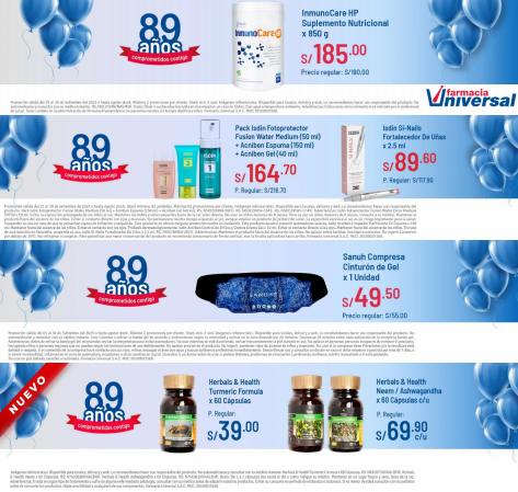 Catálogo Farmacia Universal | Ofertas Farmacia Universal | 25/9/2023 - 30/9/2023