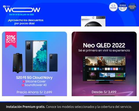 Ofertas de Tecnología y Electrónica en Lima | Cyber Wow Samsung de Samsung | 6/7/2022 - 8/7/2022