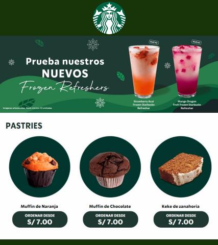Ofertas de Restaurantes en Trujillo | Starbucks Tus favoritos de Starbucks | 3/2/2022 - 27/6/2022