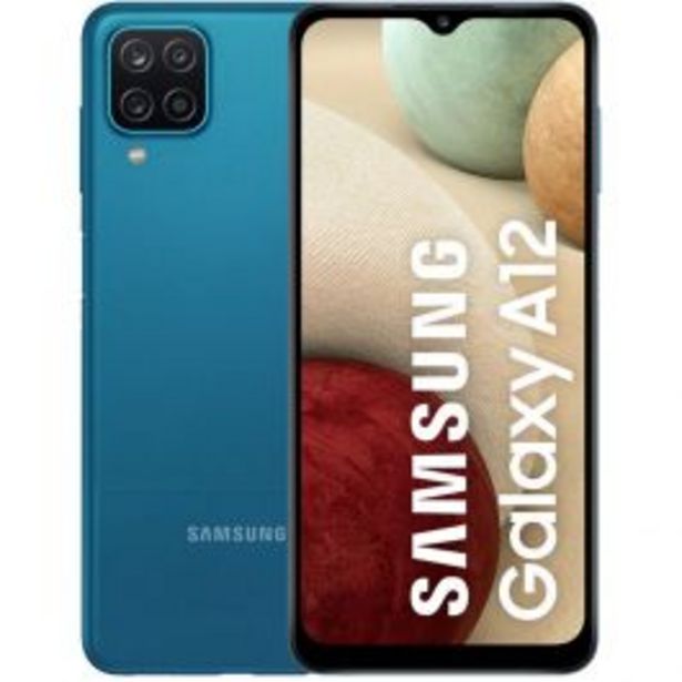 Oferta de Tel Cel Samsung Galaxy A12 6.5" 64Gb 1Tb 48Mp Azul por S/ 899