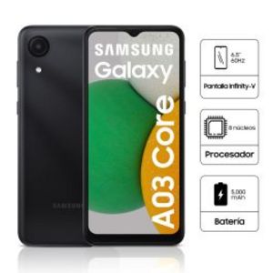Oferta de Celular 4G Samsung Galaxy A03 Core 32Gb 8Mp Negro por S/ 449 en Carsa