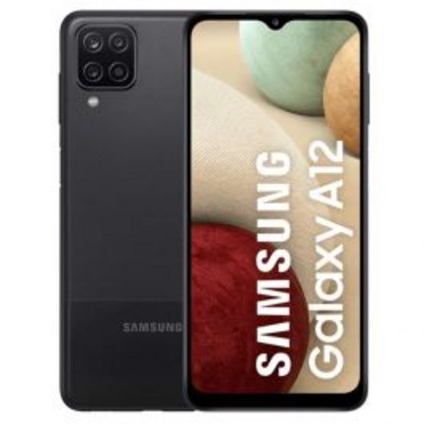 Oferta de Tel Cel Samsung Galaxy A12 6.5" 64Gb 1Tb 48Mp Negro por S/ 899