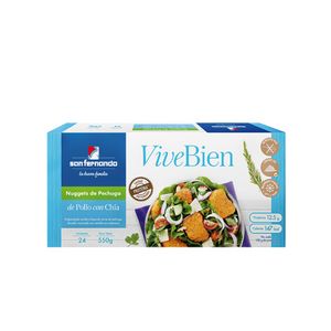 Oferta de ViveBien - Nuggets de pechuga de pollo con chía x 24 und por S/ 15,25 en San Fernando