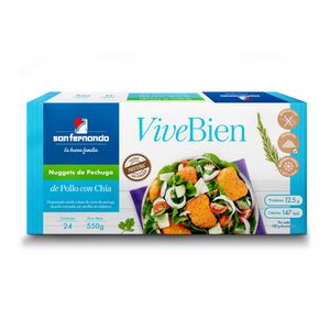 Oferta de ViveBien - Nuggets de pechuga de pollo con chía x 24 und por S/ 16,05 en San Fernando