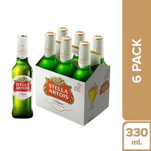 Oferta de Cerveza Stella Six Pack Botella 330 ml por S/ 33,9 en Tambo