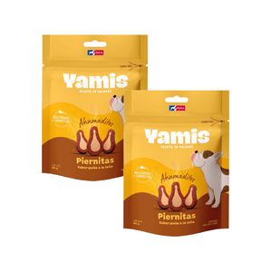 Oferta de Pack 02 Snacks De Perro Yamis Piernitas Pollo A La Leña  80 Gr por S/ 17 en Tambo