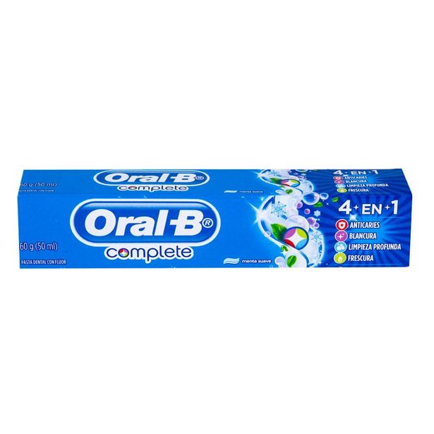 Oferta de Crema Dental Oral B Complete 4 en 1 50 ml por S/ 3,9