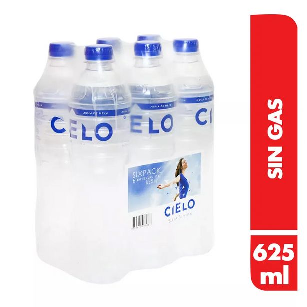 Oferta de Agua Cielo Sin Gas Sixpack 625 ml por S/ 6,4