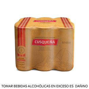 Oferta de Cerveza Cusqueña Dorada Sixpack Lata 269 ml por S/ 18 en Tambo