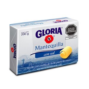 Oferta de Mantequilla Gloria Barra 200 g por S/ 12,8 en Tambo