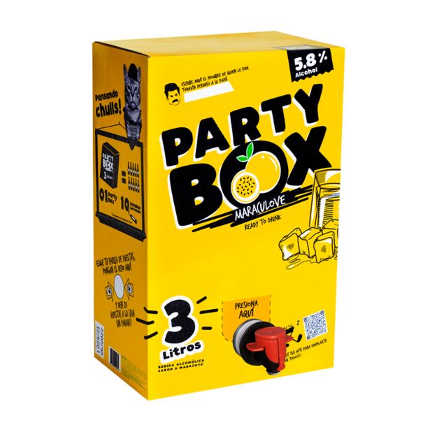 Oferta de Party Box Maracuya Caja 3 Lt por S/ 42,9