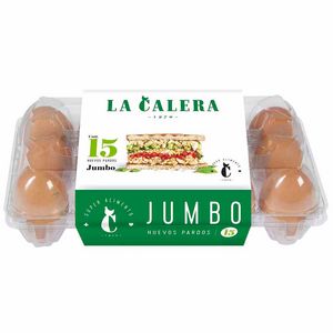 Oferta de Huevos de Gallina LA CALERA Pardos Jumbo Bandeja 15un por S/ 10,9 en Vivanda