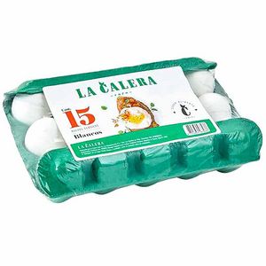 Oferta de Huevos Blancos LA CALERA Paquete 15un por S/ 9,9 en Vivanda