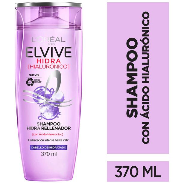 Oferta de Shampoo ELVIVE Ácido Hialurónico Frasco 370ml por S/ 16,5