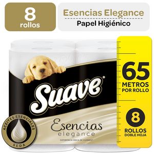 Oferta de Papel Higiénico SUAVE Esencias Elegance Paquete 8un por S/ 25,9 en Vivanda