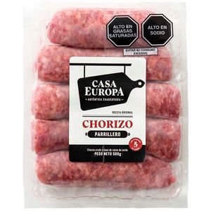 Oferta de Chorizo Parrillero CASA EUROPA Paquete 500g por S/ 20,1 en Vivanda