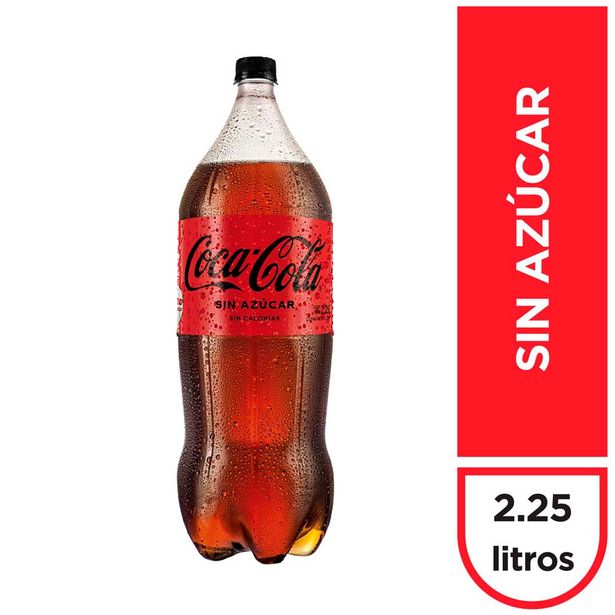 Oferta de Gaseosa COCA COLA sin Azúcar Botella 2.25L por S/ 7,5