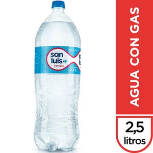 Oferta de Agua Mineral SAN LUIS Con Gas Botella 2.5L por S/ 2,7 en Vivanda