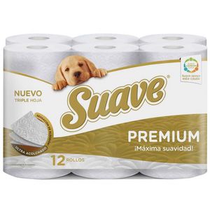 Oferta de Papel Higiénico SUAVE Premium Paquete 12un por S/ 18,9 en Vivanda