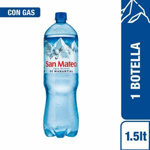 Oferta de Agua Mineral SAN MATEO Con Gas Botella 1.5L por S/ 2,5 en Vivanda