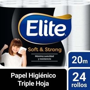 Oferta de Papel Higiénico ELITE Premium Triple Hoja Paquete 24un por S/ 36,5 en Vivanda