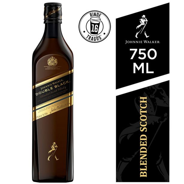 Oferta de Whisky JOHNNIE WALKER Double Black Botella 750ml por S/ 139,9