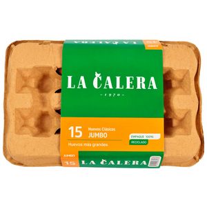 Oferta de Huevos de Gallina LA CALERA Pardos Jumbo Bandeja 15un por S/ 12,9 en Vivanda