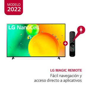 Oferta de Televisor LG Nanocell Tv 70" 4K Thinq Ai 70Nano75 por S/ 3299 en Metro