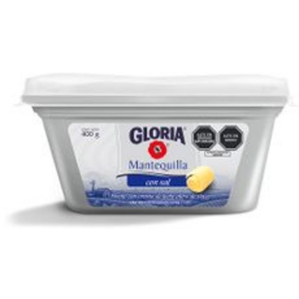Oferta de Mantequilla Gloria Con Sal Pote 400 g por S/ 15,9