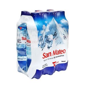 Oferta de Agua Con Gas Mineral San Mateo Pack 6 Unidades de 600 ml c/u por S/ 11,59 en Metro