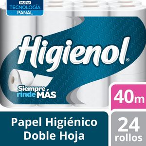 Oferta de Papel Higiénico Doble Hoja Higienol 24un. por S/ 37,9 en Metro