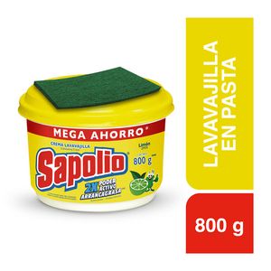 Oferta de Lavavajilla en Crema Sapolio Limón 800g por S/ 5,9 en Metro