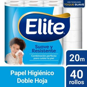 Oferta de Papel higi&eacute;nico Elite Softmax de 40 rollos por S/ 36,9 en Tottus