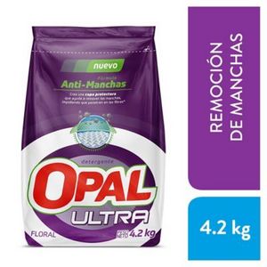 Oferta de Detergente en polvo Opal Ultra Anti Mancha Floral de 4.2 kg por S/ 44,9 en Tottus
