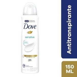 Oferta de Desodorante aerosol sensitive sin perfume Dove 150 mL por S/ 14,9 en Tottus