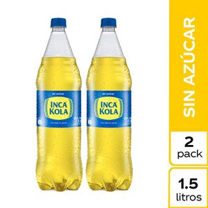 Oferta de Two Pack Inca Kola Zero Sin Azúcar 1.5 L por S/ 9,9 en Tottus