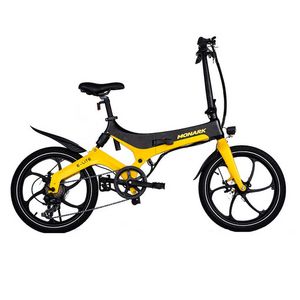 Oferta de Bicicleta Eléctrica Monark E-Lite Aro 20 Negro Amarillo por S/ 3824,15 en Comercial Li