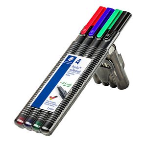 Oferta de Bolígrafo Staedtler Tinta Líquida Triplus Roller 0.44mm Caja Plástica x4 Colores por S/ 15,9 en Comercial Li