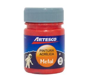Oferta de Pintura Acrilica Artesco Perlada Metalica 30ml Rojo por S/ 2,2 en Comercial Li